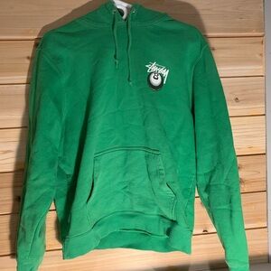 Stussy Sweatshirt Hoodie Size M Green